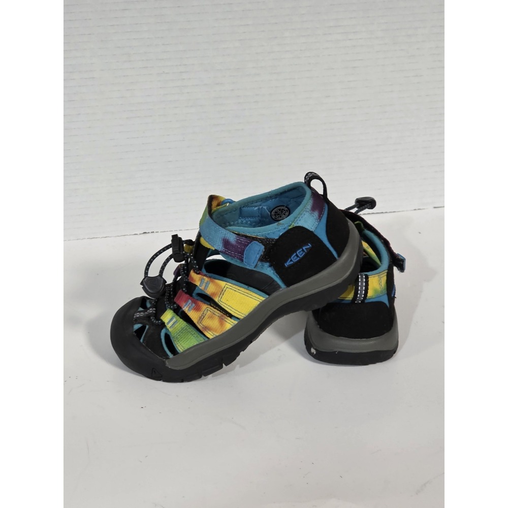 KEEN Newport Sz 13 H2 Kids Rainbow Tie Dye Closed Toe Water Shoes Sport Sandals - Picture 6 of 16